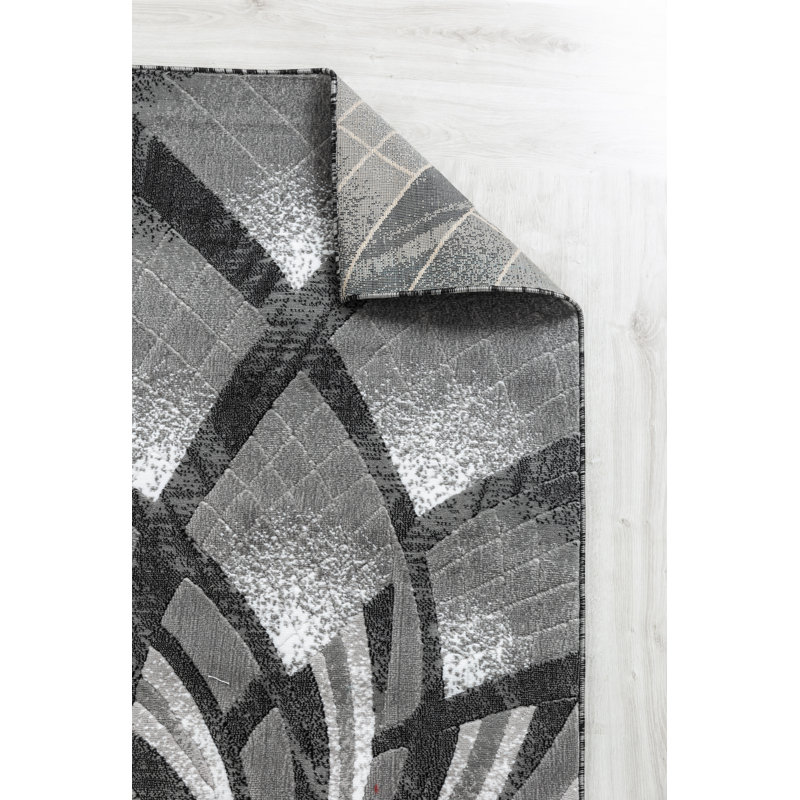 Ebern Designs Kimbrel Performance Gray/Cream Rug & Reviews Wayfair